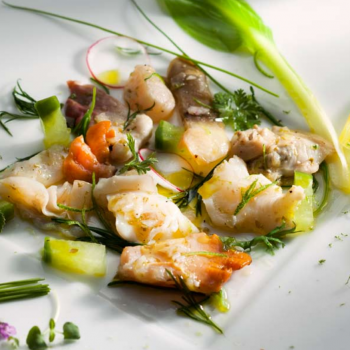 Japanese shellfish in fresh lime marinade