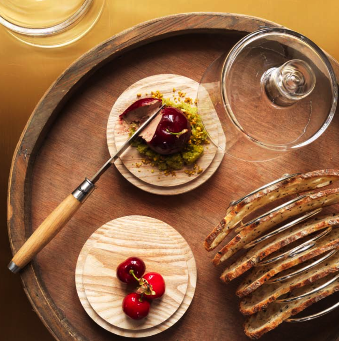 Foie gras and cherries