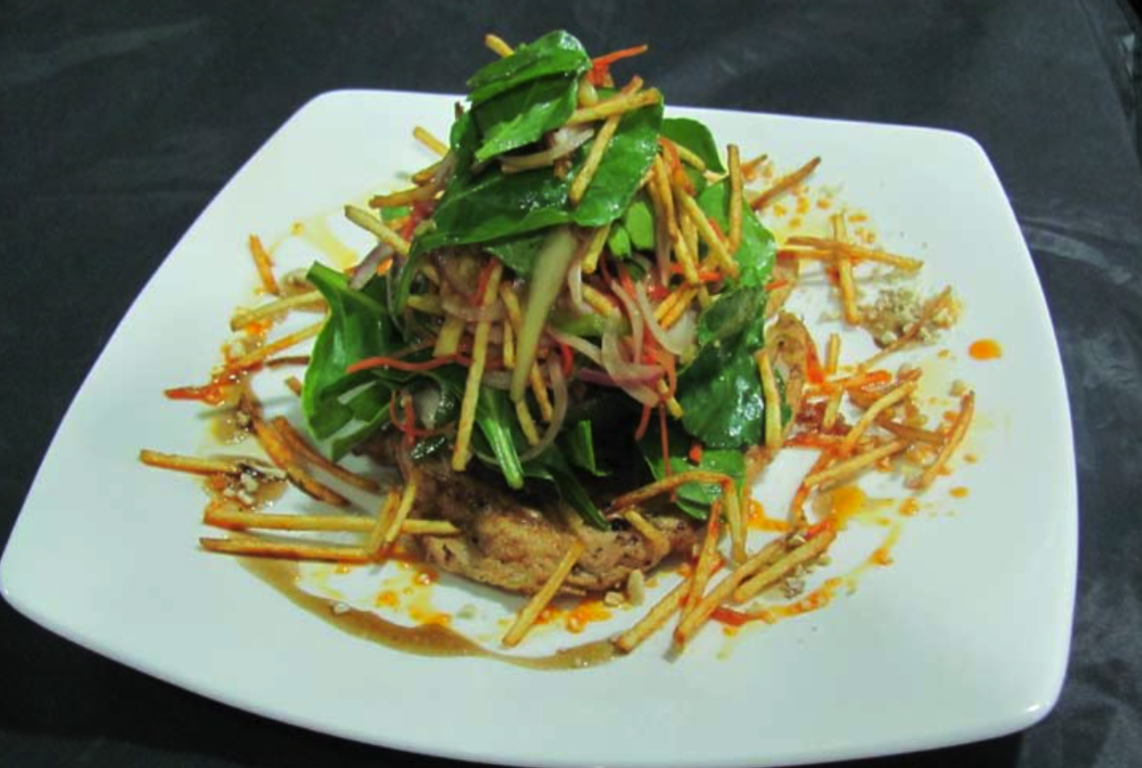 Grilled chicken paillard